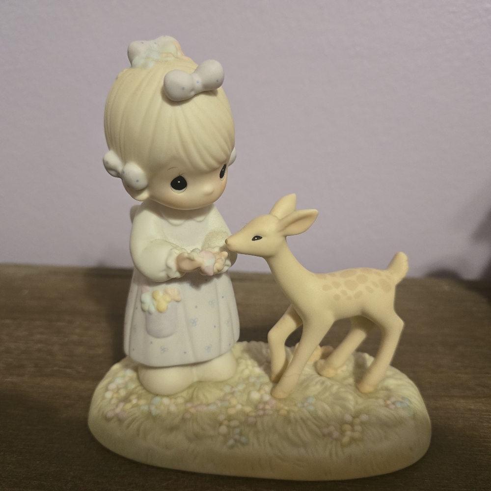 Girl with deer Precious Moments